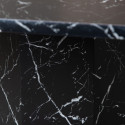 Table à manger design effet marbre noir MARBY