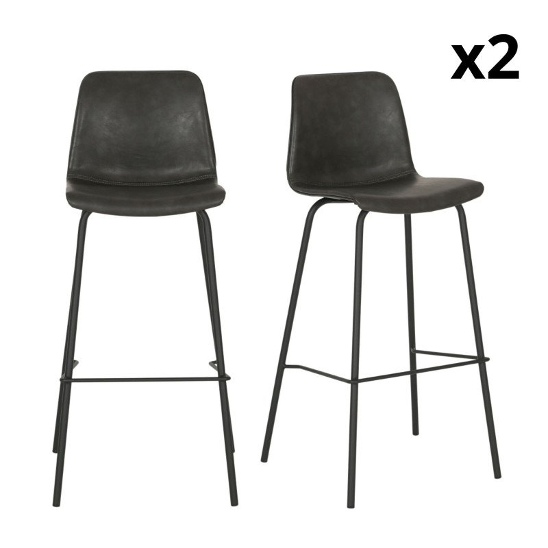 Lot 2 tabourets design BILBAO