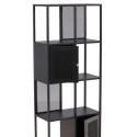 Armoire haute industrielle en métal noir 180cm OLGA