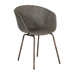 Chaise design simili cuir SHELBY