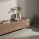 Meuble TV surélevé en bois avec tiroirs 160cm INAMA
