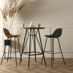 Tabouret de bar design simili cuir SPRINKLER - COD Furnitures