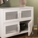 Buffet bas style industriel en métal 4 portes PARME