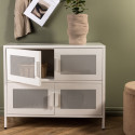 Buffet bas style industriel en métal 4 portes PARME