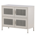 Buffet bas style industriel en métal 4 portes PARME