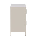 Buffet bas style industriel en métal 4 portes PARME