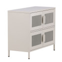 Buffet bas style industriel en métal 4 portes PARME