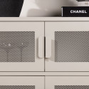 Buffet bas style industriel en métal 4 portes PARME