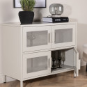Buffet bas style industriel en métal 4 portes PARME