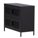 Buffet bas style industriel en métal 4 portes PARME