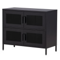 Buffet bas style industriel en métal 4 portes PARME