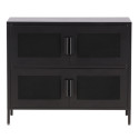 Buffet bas style industriel en métal 4 portes PARME