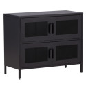 Buffet bas style industriel en métal 4 portes PARME