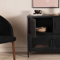 Buffet bas style industriel en métal 4 portes PARME