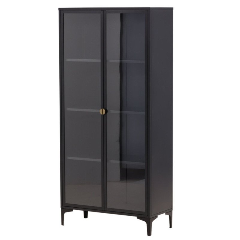 Armoire avec portes vitrées en métal 190cm DIDI