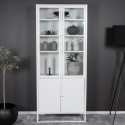 Buffet haut vitré moderne 4 portes en acier 190cm RIRI