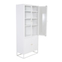 Buffet haut vitré moderne 4 portes en acier 190cm RIRI