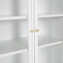 Buffet haut vitré moderne 4 portes en acier 190cm RIRI