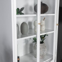 Buffet haut vitré moderne 4 portes en acier 190cm RIRI