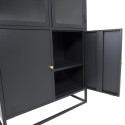 Buffet haut vitré moderne 4 portes en acier 190cm RIRI