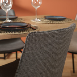 Chaise de salle à manger tapiséée HARONA - COD Furnitures