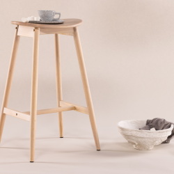 Tabouret de bar moderne en bois ORTO