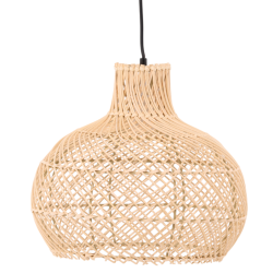 Suspension boule en rotin 35x30 BOBO