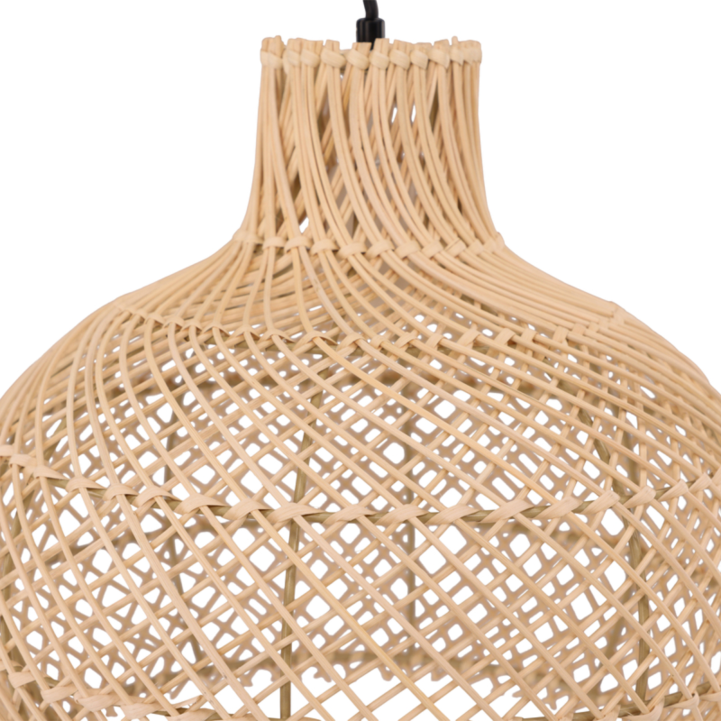 Suspension boule en rotin 35x30 BOBO