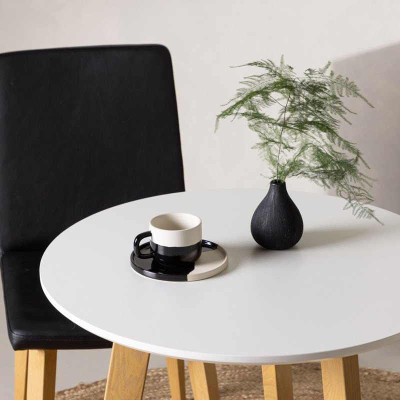 Table à manger design scandinave 65cm NORA