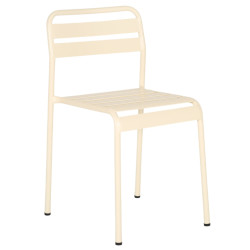 Chaise minimaliste en métal ODILE