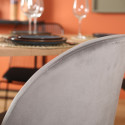 Lot de 2 Chaises velours- JUNIA