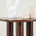 Table d'appoint ronde en bois et métal 44cm SERENNY