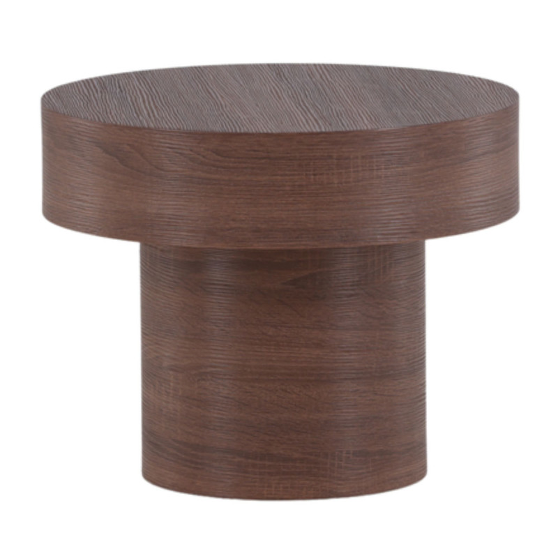 Table d'appoint cylindrique en bois 35cm YBELLE