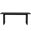 Table à manger moderne en bois noir EMEE