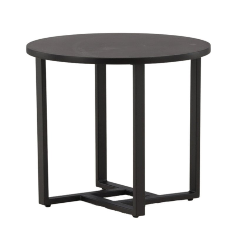 Table basse moderne en bois noir BOTRA