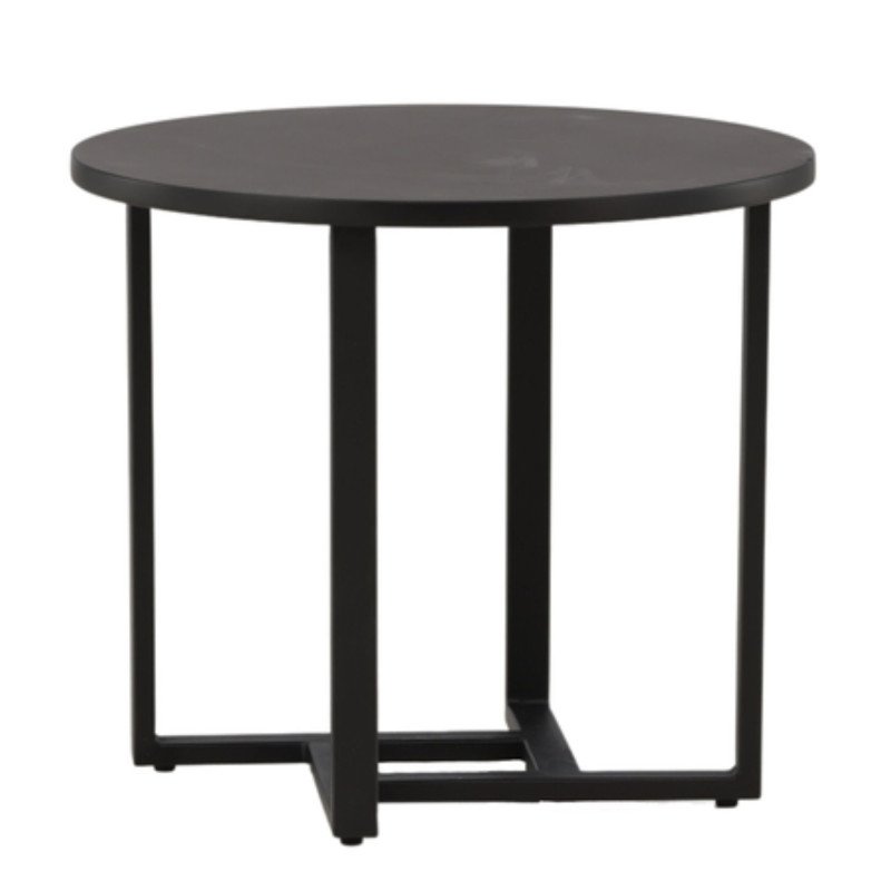 Table basse moderne en bois noir BOTRA