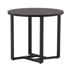 Table basse moderne en bois noir BOTRA