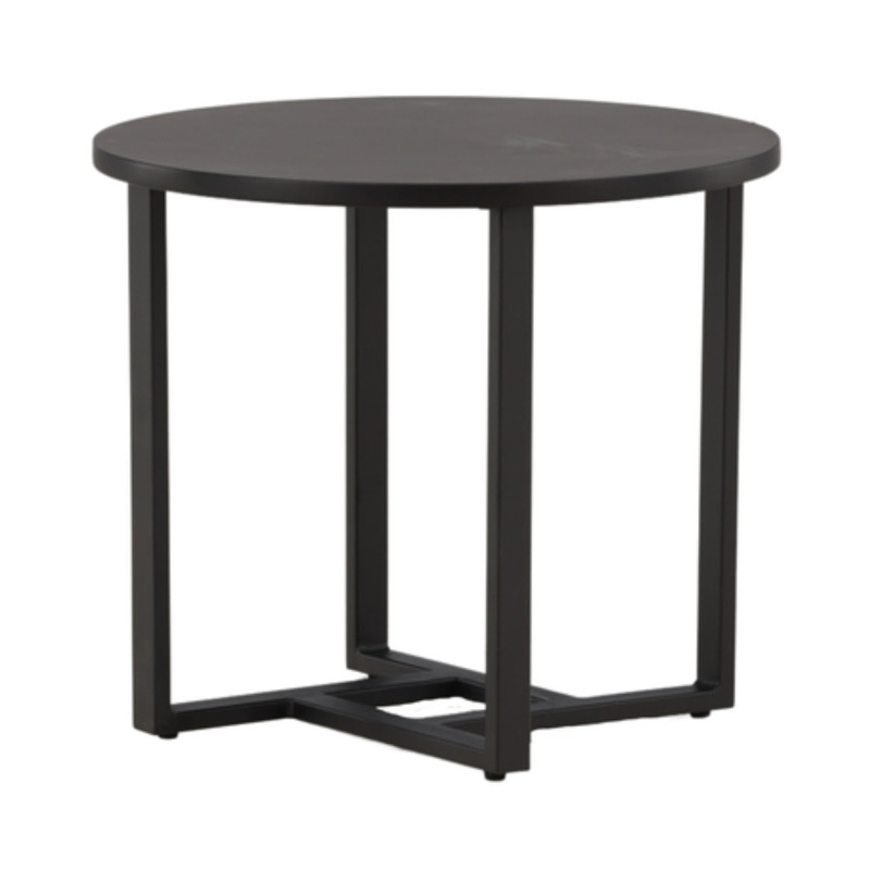 Table basse moderne en bois noir BOTRA