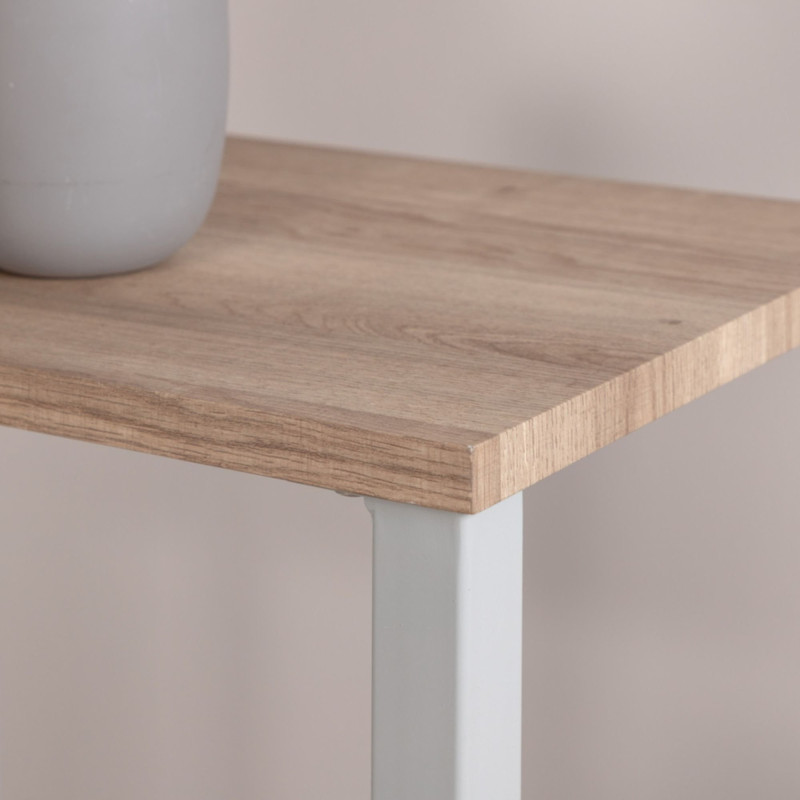 Table de chevet moderne en bois et métal ISIA