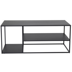 Table basse industrielle noire STALMA