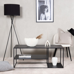 Table basse industrielle noire STALMA