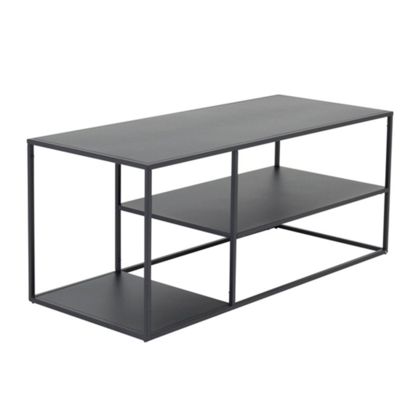 Table basse industrielle noire STALMA