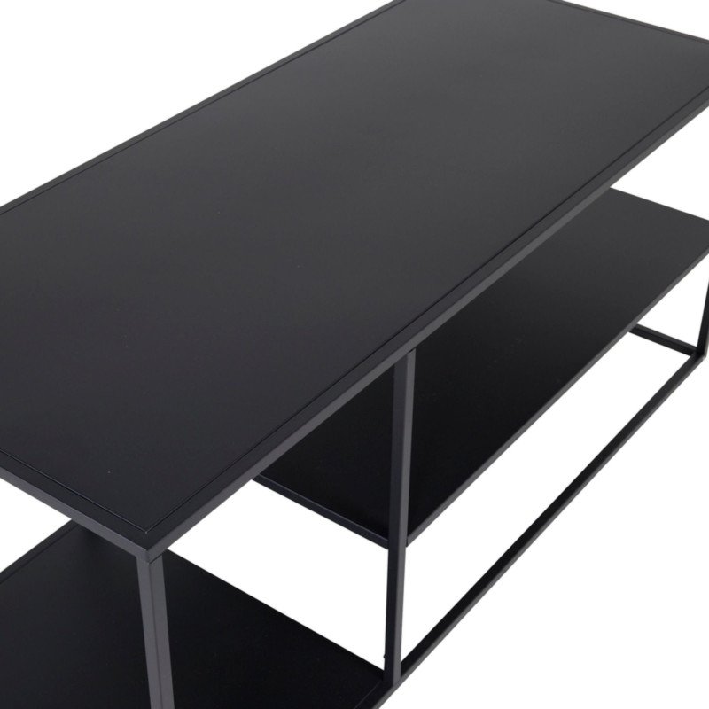 Table basse industrielle noire STALMA