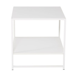 Table d'appoint en métal blanc SAFAA