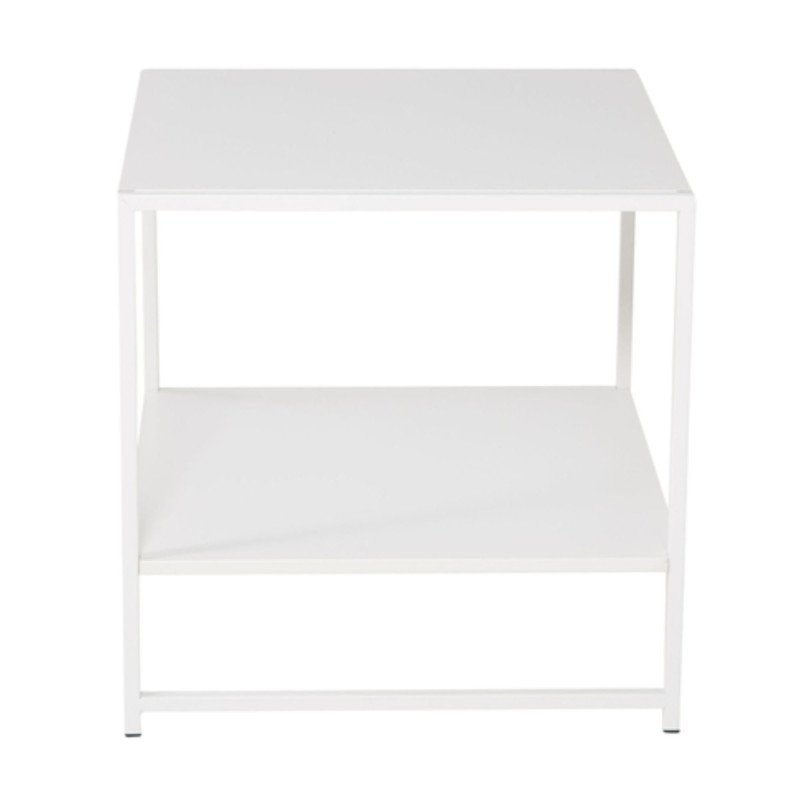 Table d'appoint en métal blanc SAFAA