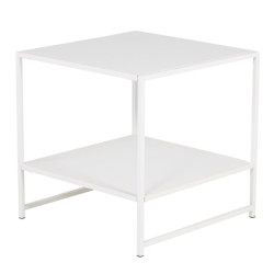 Table d'appoint en métal blanc SAFAA