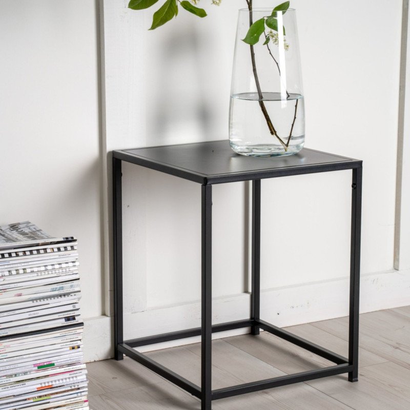 Table d'appoint moderne en métal 37cm SIMONA