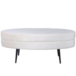 Banc oval tendance en velours LOSTO