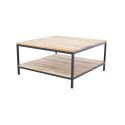 Table basse avec plateau en bois claie CIRABA