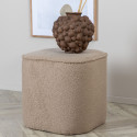 Pouf scandinave moderne en peluche POLMO